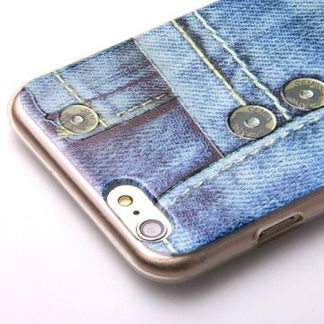 TPU Pressure Soft Case Jeans iPhone 6 Plus  Covers et Cases iPhone 6 Plus - 5
