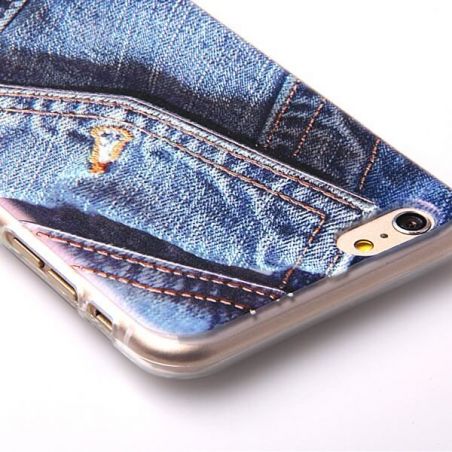 Achat Coque souple TPU Poche Jeans iPhone 6 Plus COQ6P-074X