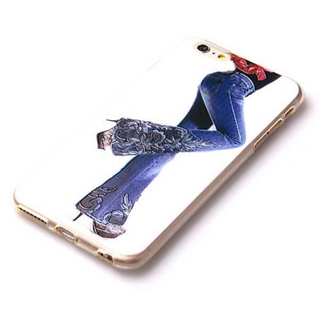 Achat Coque souple TPU femme en Jeans iPhone 6 Plus COQ6P-070X