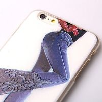 Women's TPU soft shell in iPhone 6 Plus jeans  Covers et Cases iPhone 6 Plus - 6