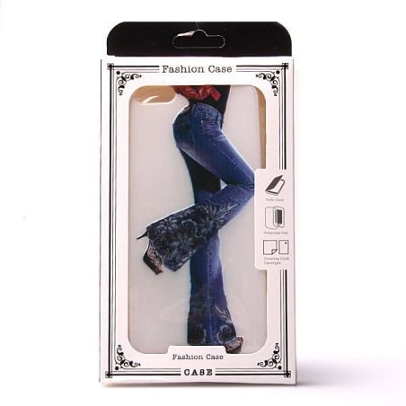 Achat Coque souple TPU femme en Jeans iPhone 6 Plus COQ6P-070X