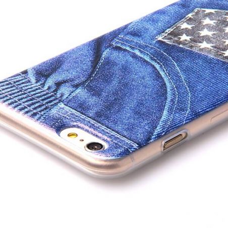 American Jeans soepel TPU case jeans iPhone 6 Plus hoesje  Dekkingen et Scheepsrompen iPhone 6 Plus - 6