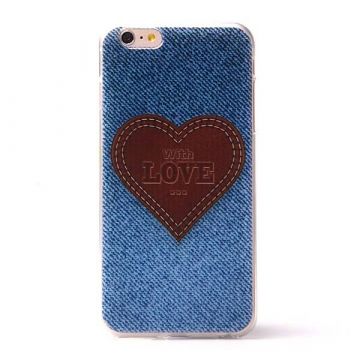 TPU Jeans with love iPhone 6 Plus soft shell  Covers et Cases iPhone 6 Plus - 1