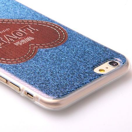 TPU Jeans with love iPhone 6 Plus soft shell  Covers et Cases iPhone 6 Plus - 5