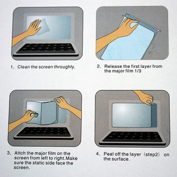 MacBook Retina 13" transparante schermbeschermer voor MacBook Retina 13  Beschermende films MacBook - 3