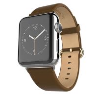 Hoco brown leather Apple Watch 40mm & 38mm bracelet with adapters Hoco Straps Apple Watch 38mm - 1