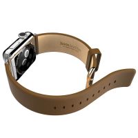 Achat Bracelet cuir brun Hoco pour Apple Watch 38mm WATCHACC-002