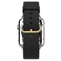 Hoco zwart lederen bandje Apple Watch 42mm met adapters Hoco Riemen Apple Watch 42mm - 2