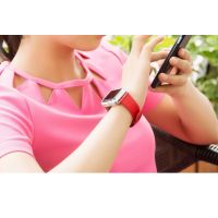 Achat Bracelet cuir rouge Hoco pour Apple Watch 42mm  WATCHACC-006