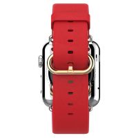 Hoco red leather Apple Watch 42mm bracelet with adapters  Straps Apple Watch 42mm - 2