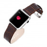iSmile brown crocodile leather Apple Watch 40mm & 38mm bracelet with adapters