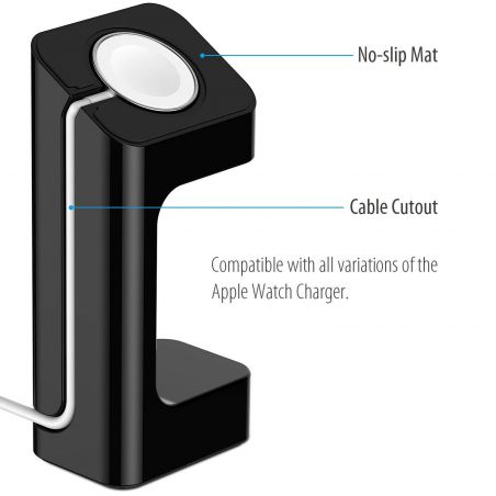 Achat Station de charge e7 stand noir pour Apple Watch 38mm et 42 mm WATCHACC-013X