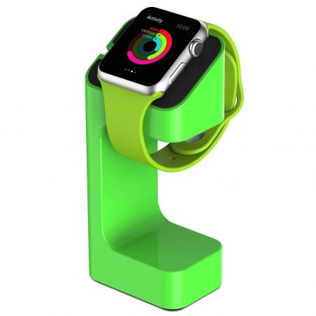 Ladestation e7 grün Standfuß für Apple Watch 38mm und 42mm  Ladegeräte - Kabel -  Unterstützt und dockt an Apple Watch 38mm - 34