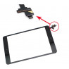Hoge kwaliteit aanraakscherm Zwart met connector voor iPad Mini 1 en 2