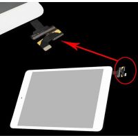 High quality touch panel White with connector for iPad Mini 1 and 2  Screens - LCD iPad Mini - 1