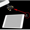 Vitre tactile haute qualité Blanc avec connecteur pour iPad Mini 1 et 2