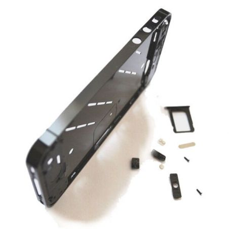 Achat Chassis et contour métallique bezel NOIR BRILLANT iPhone 4  IPH4G-076