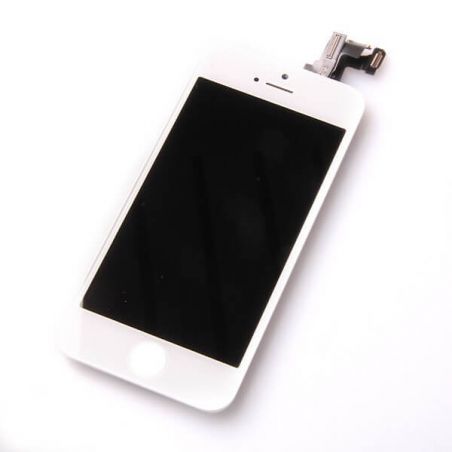 Original Glass digitizer complete assembled, LCD Retina Screen and Full Frame for iPhone 5C white  Accueil - 1