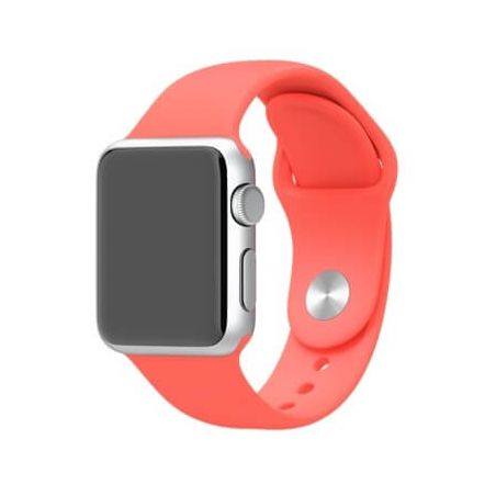 Rood roze bandje Apple Watch 38mm siliconen  Riemen Apple Watch 38mm - 1