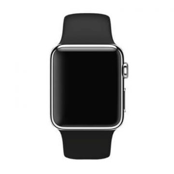 Zwart bandje Apple Watch 38mm siliconen  Riemen Apple Watch 38mm - 3