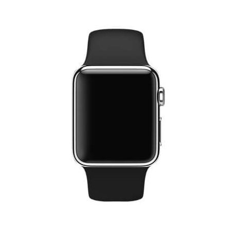 Zwart bandje Apple Watch 38mm siliconen  Riemen Apple Watch 38mm - 3