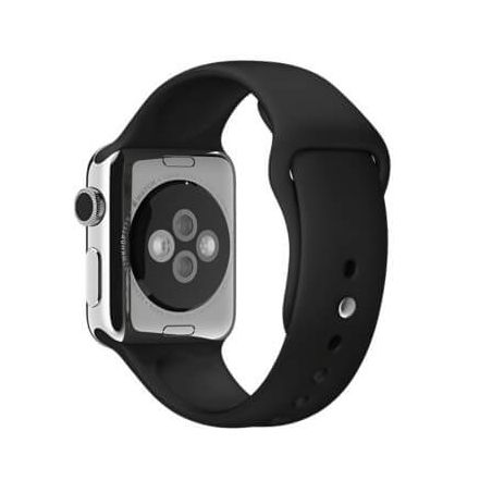 Zwart bandje Apple Watch 38mm siliconen  Riemen Apple Watch 38mm - 5