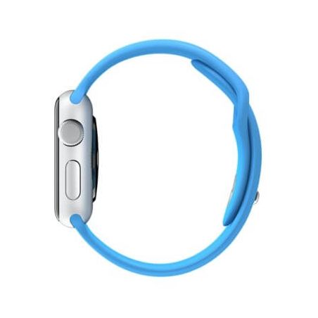 Blauw bandje Apple Watch 38mm siliconen  Riemen Apple Watch 38mm - 3