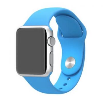 Blauw bandje Apple Watch 38mm siliconen  Riemen Apple Watch 38mm - 1