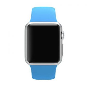 Blauw bandje Apple Watch 38mm siliconen  Riemen Apple Watch 38mm - 4