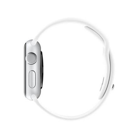 Wit bandje Apple Watch 38mm siliconen  Riemen Apple Watch 38mm - 3