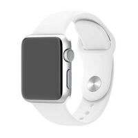 Wit bandje Apple Watch 38mm siliconen  Riemen Apple Watch 38mm - 1