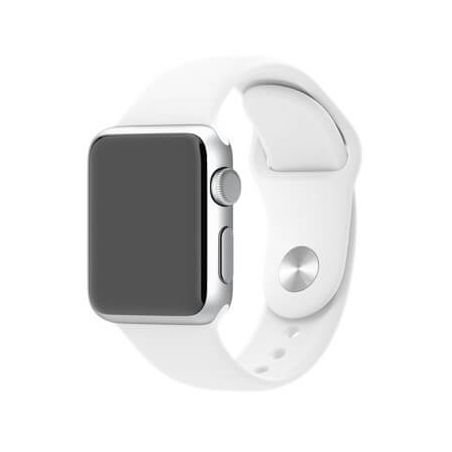 Wit bandje Apple Watch 38mm siliconen  Riemen Apple Watch 38mm - 1