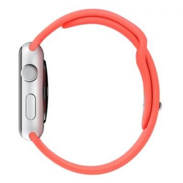 Rood roze bandje Apple Watch 42mm siliconen  Riemen Apple Watch 42mm - 3
