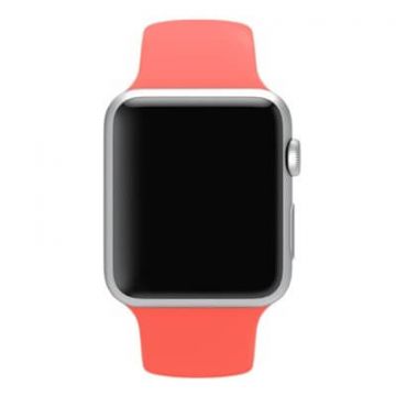 Rood roze bandje Apple Watch 42mm siliconen  Riemen Apple Watch 42mm - 4