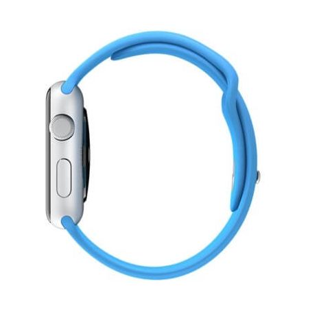 Blauw bandje Apple Watch 42mm siliconen  Riemen Apple Watch 42mm - 3