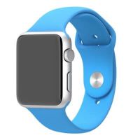 Blauw bandje Apple Watch 42mm siliconen  Riemen Apple Watch 42mm - 1