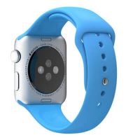 Blauw bandje Apple Watch 38mm siliconen  Riemen Apple Watch 38mm - 2