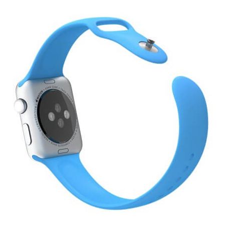 Blauw bandje Apple Watch 38mm siliconen  Riemen Apple Watch 38mm - 5