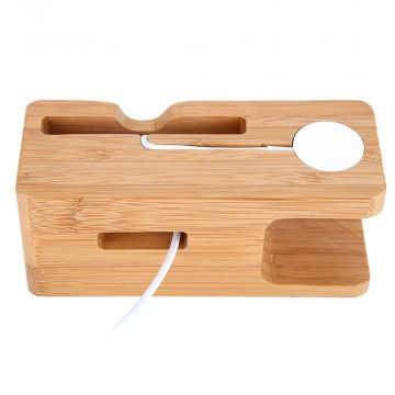 Wooden charging station for Apple Watch 38 and 42mm and iPhone  Chargers - Cables -  Supports and docks Apple Watch 38mm - 5