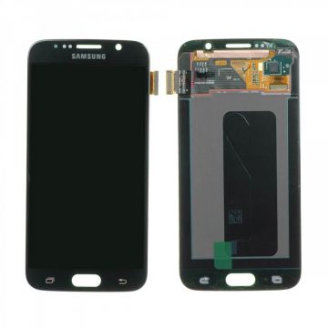 Origineel compleet scherm Samsung Galaxy S6 zwart  Vertoningen - Onderdelen Galaxy S6 - 1
