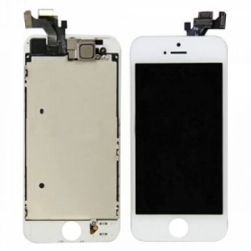 2nd Quality Glass digitizer complete assembled, LCD Retina Screen and Full Frame for iPhone 5 White  Screens - LCD iPhone 5 - 1