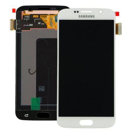 Galaxy S6 Full Screen WHITE Original White  Screens - Spare parts Galaxy S6 - 1