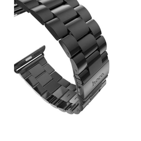 Hoco roestvrij staal donker metaal Apple Watch 38mm bandje met adapters Hoco Riemen Apple Watch 38mm - 4