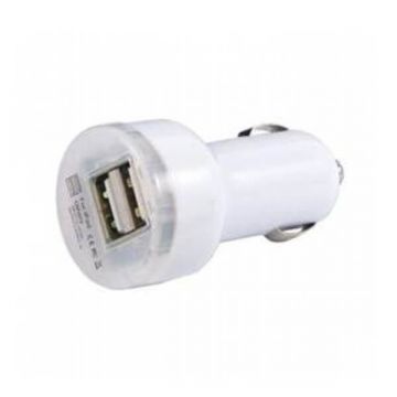 Achat Chargeur CE voiture Blanc double USB pour iPad iPhone iPod CHA00-015