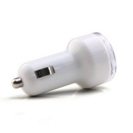 Duales USB-Autoladegerät für iPad, iPhone, iPod Schwarz und transparent weiß