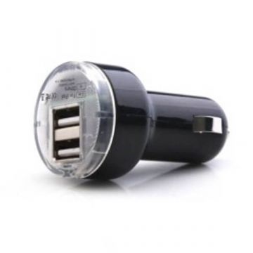 Achat Chargeur CE voiture noir double USB pour iPad iPhone iPod  CHA00-014