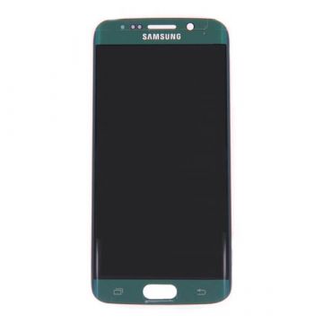 Original quality complete screen for Samsung Galaxy S6 Edge in green   Bildschirme - Ersatzteile Galaxy S6 Edge - 1