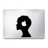 Sticker MacBook visage de profil 