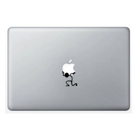 Achat Sticker MacBook Bonhomme supportant la pomme STI00-034