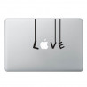 MacBook Aufkleber Guirlande Love